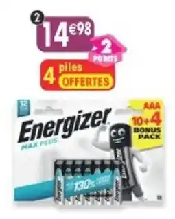 Maximo Energizer piles AAA offre
