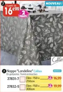Maximo Calitex Nappe "Landeline" offre