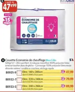 Maximo Bleu Câlin Couette Economie de chauffage offre