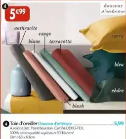 Maximo Douceur d'intérieur Taie d'oreiller offre