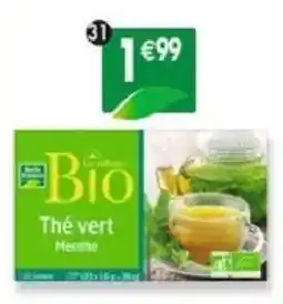 Maximo Les Plantes Bio Thé vert Menthe offre