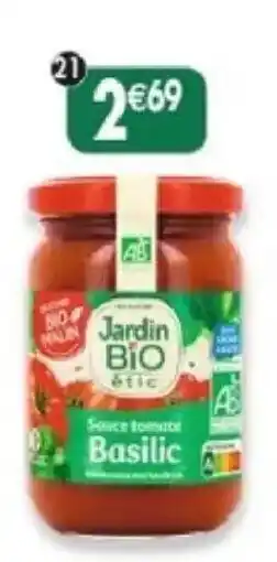 Maximo Jardin BIO Sauce tomate Basilic offre