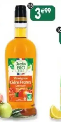 Maximo Jardin BIO Vinaigre Cidre France offre