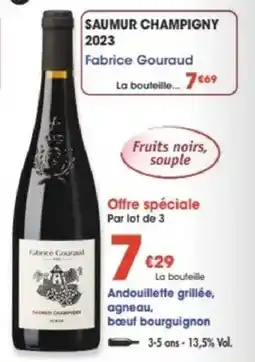 Maximo Fabrice Gouraud Saumur Champigny offre