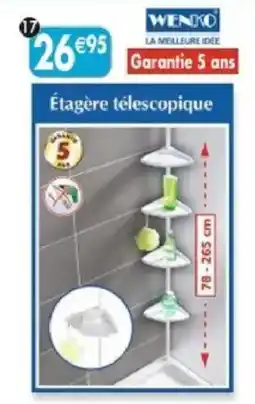 Maximo WENKO Étagère télescopique offre