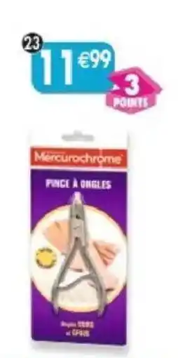 Maximo Mercurochrome Pince à ongles offre