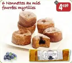 Maximo Nonnettes au miel fourrées myrtilles offre