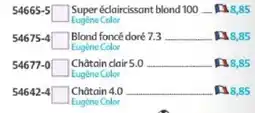 Maximo Eugène Color Super éclaircissant blond 100 offre