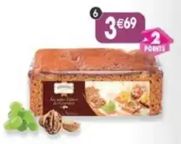 Maximo Brioche aux noix et raisins offre