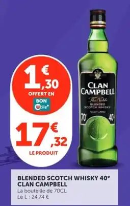 Utile Clan Campbell Blended Scotch Whisky offre