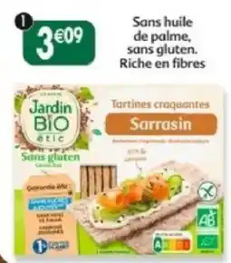 Maximo Jardin Bio Atic Tartines craquantes Sarrasin offre