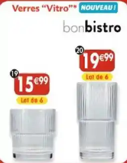 Maximo bonbistro Verres "Vitro" offre