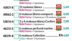 Maximo Belle France 12 rouleaux blancs offre