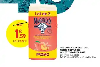 Intermarché Gel douche extra doux pêche nectarine offre