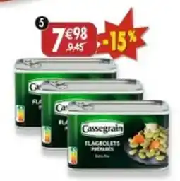 Maximo Cassegrain Flageolets préparés offre