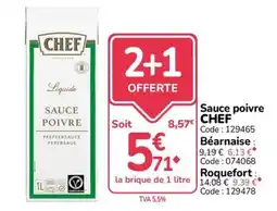 Promocash CHEF Sauce poivre offre