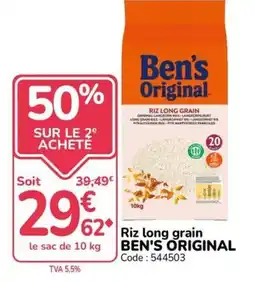 Promocash Ben's Original Riz long grain offre