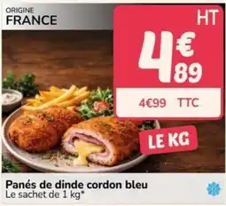 Promocash Panés de dinde cordon bleu offre