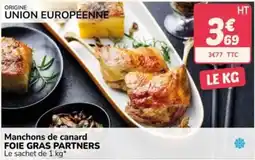 Promocash FOIE GRAS PARTNERS Manchons de canard offre