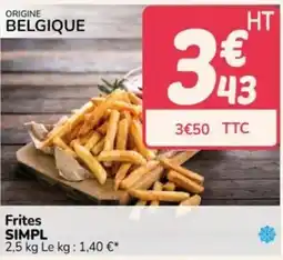 Promocash Frites SIMPL offre