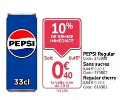 Promocash PEPSI Regular offre