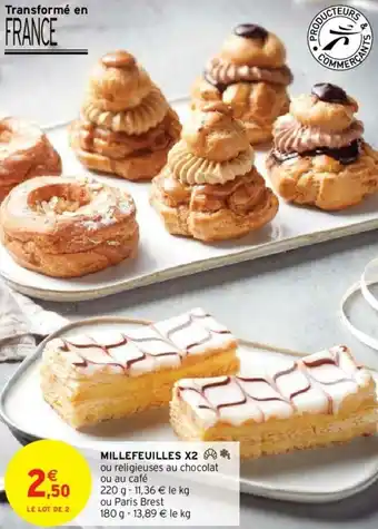 Intermarché Millefeuillettes X2 offre