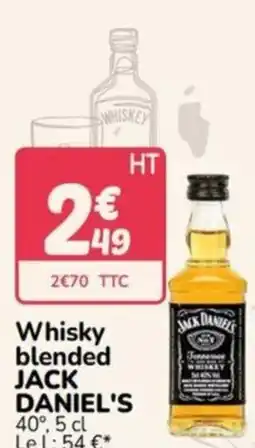 Promocash JACK DANIEL'S Whisky blended offre