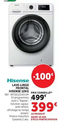 Super U Hisense LAVE-LINGE FRONTAL offre