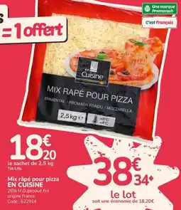 Promocash en Cuisine Mix râpé pour pizza offre