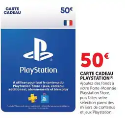 Super U PlayStation Carte Cadeau offre