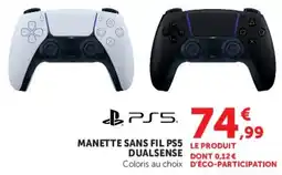 Super U PS5 MANETTE SANS FIL DUALSENSE offre
