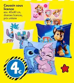 TEDi Coussin sous licence offre