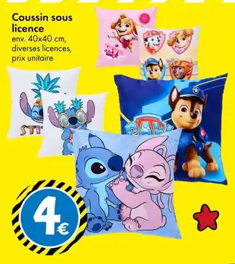 Coussin sous licence