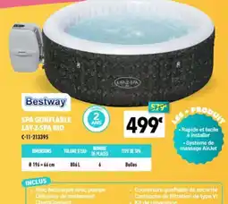 Cash Piscines Bestway SPA GONFLABLE LAY-Z-SPA RIO offre