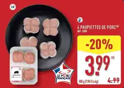 ALDI Le Porc Français Paupiettes de porc offre