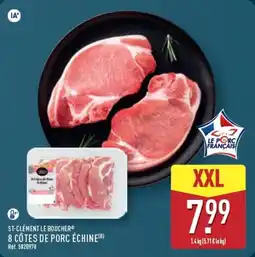 ALDI ST-CLÉMENT LE BOUCHER 8 CÔTES DE PORC ÉCHINE offre