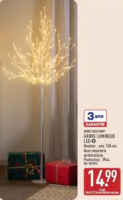 ALDI HOME CREATION ARBRE LUMINEUX LED offre