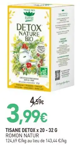 naturéO ROMON NATURE TISANE DETOX offre