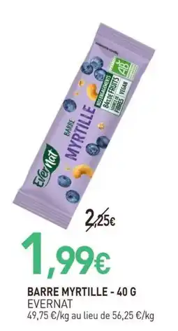 naturéO Evernat Barre Myrtille offre