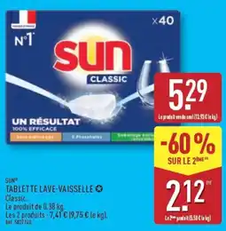ALDI SUN TABLETTE LAVE-VAISSELLE Classic offre