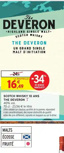 Intermarché Hyper THE GLENLIVET SCOTCH WHISKY FOUNDER'S RESERVE offre
