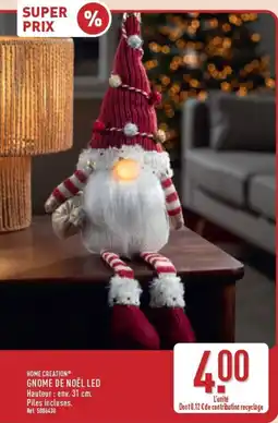 ALDI HOME CREATION Gnome de Noël LED offre