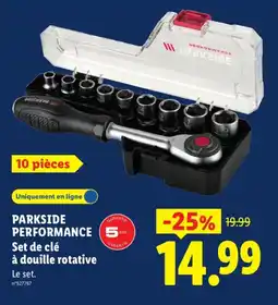 Lidl PARKSIDE Set de clé à douille rotative offre