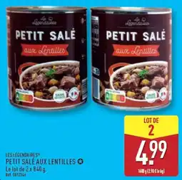 ALDI Les Légendaires Petit Salé aux Lentilles offre