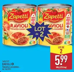ALDI Zapetti Ravioli offre
