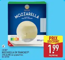 ALDI CUCINA Mozzarella en tranches offre