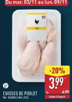 ALDI CUISSES DE POULET offre