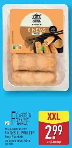 ALDI ASIA GREEN GARDEN 8 NEMS AU POULET offre