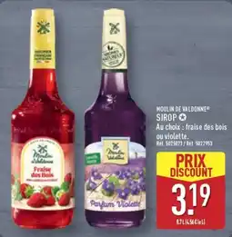 ALDI MOULIN DE VALDONNE SIROP offre