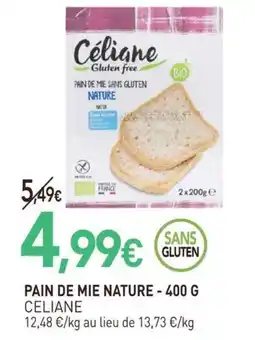 naturéO CÉLIANE PAIN DE MIE NATURE offre